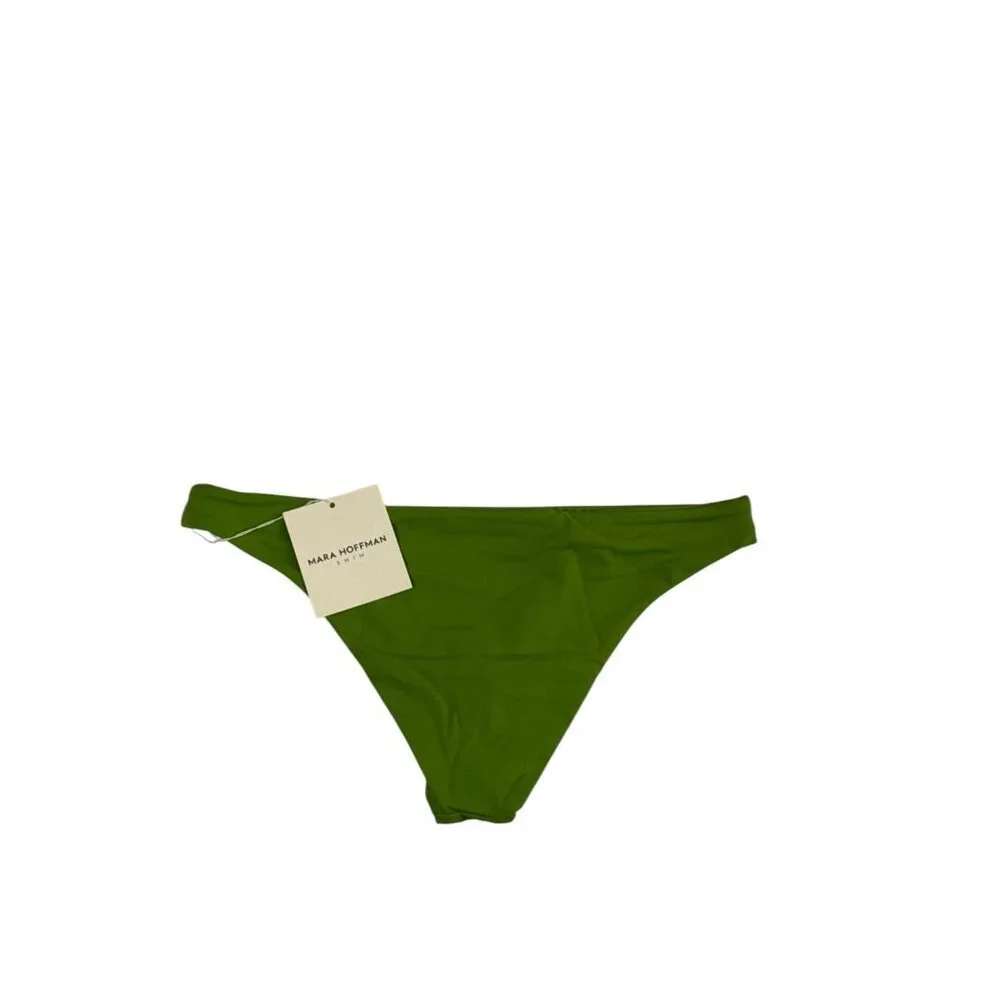 Mara Hoffman Women's L KAY‎ CICORIA Green Bikini Swim Bottom NWT UPF 50+